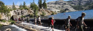 Crossing Faucherie Lake Spillway